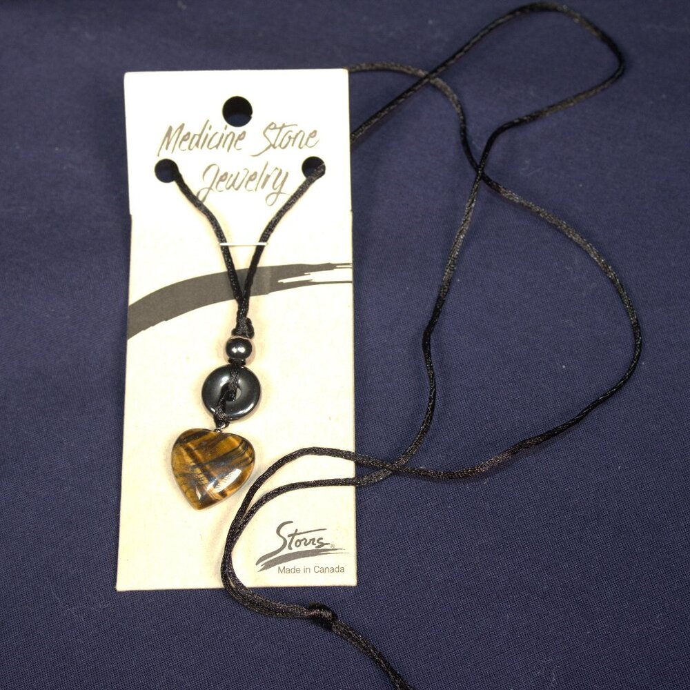 Hematite and Tiger Eye Necklace by Patricia Storrs